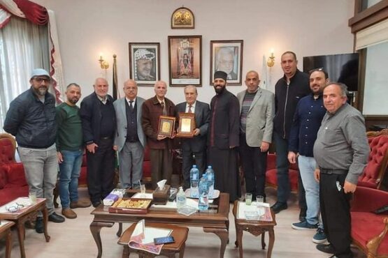 إستقبال رئيس النادي الإسلامي – بيت لحم وأعضاء الهيئة الإدارية